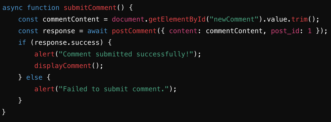 POST API Endpoint Screenshot